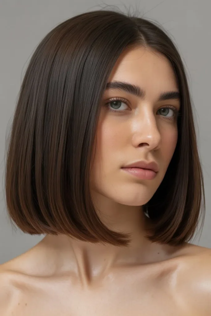 Blunt Shoulder-Length Lob