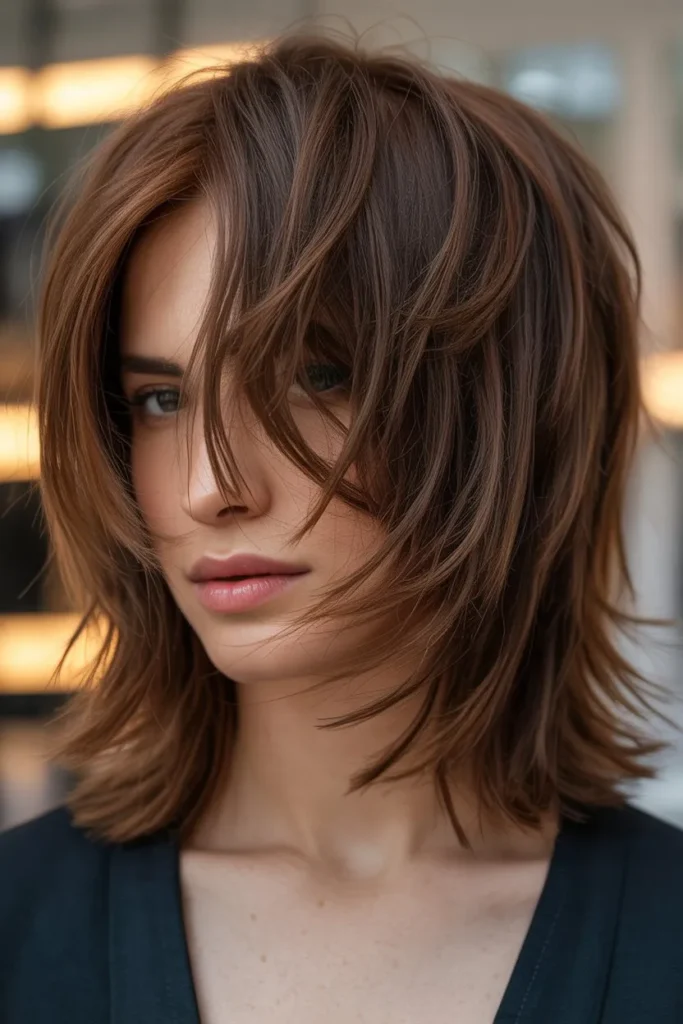 Choppy Shoulder Length Layers