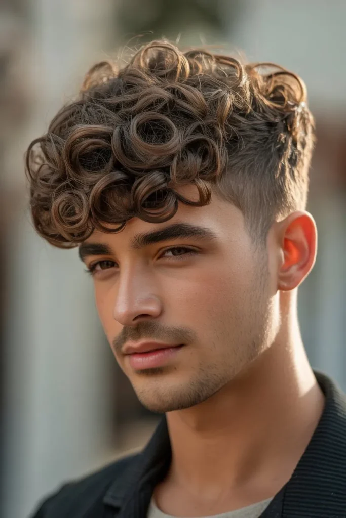 Curly Fringe Haircut