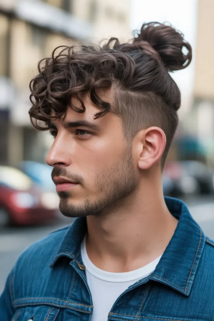 Curly Top Knot