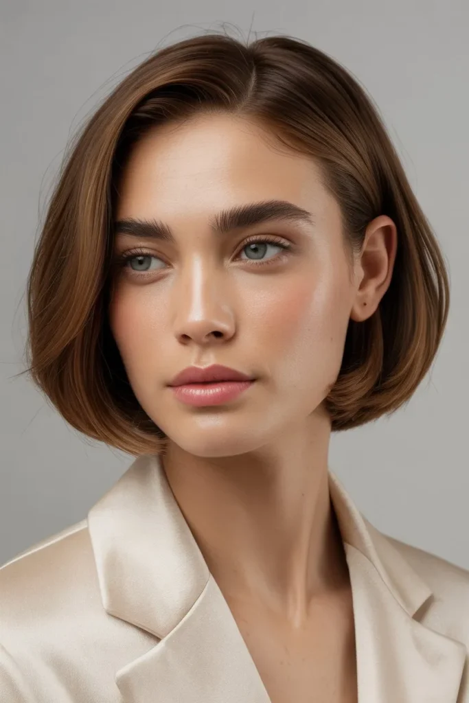 Curved Under Bob for a Polished Look