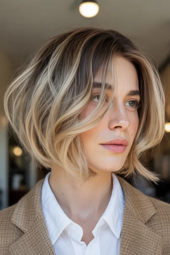 Graduated Lob With Light Texture