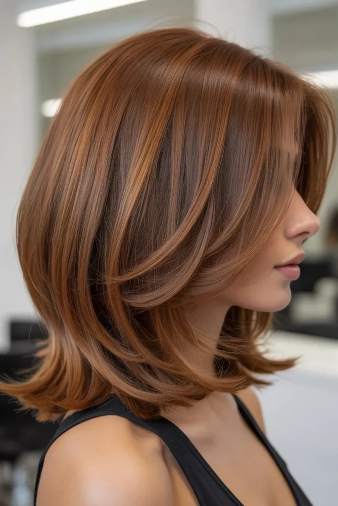 Layered Shoulder Length Bob