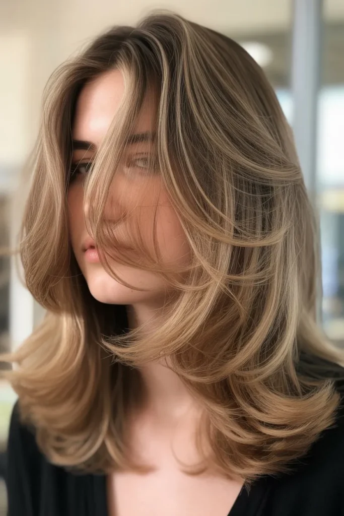 Layered Shoulder Length Hair