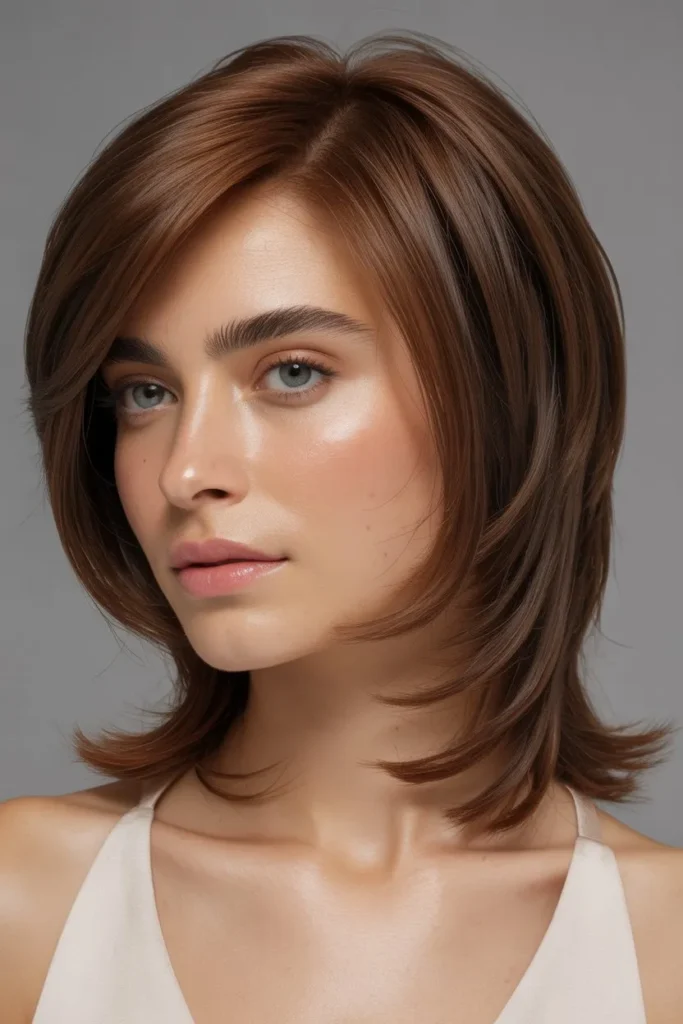 Medium Layered Cut With Sleek Finish