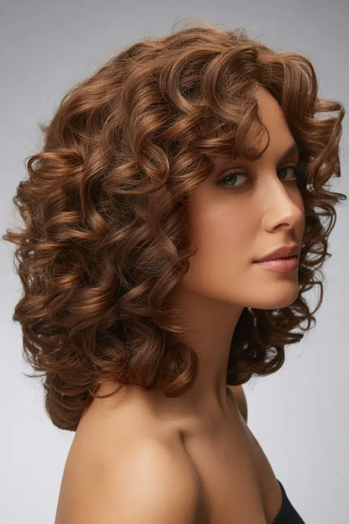 Medium Layers With Defined Curls
