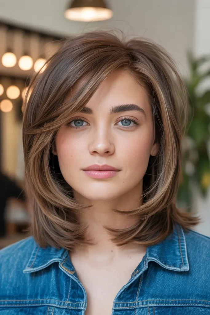  Medium Length Layers for Fine Hair
