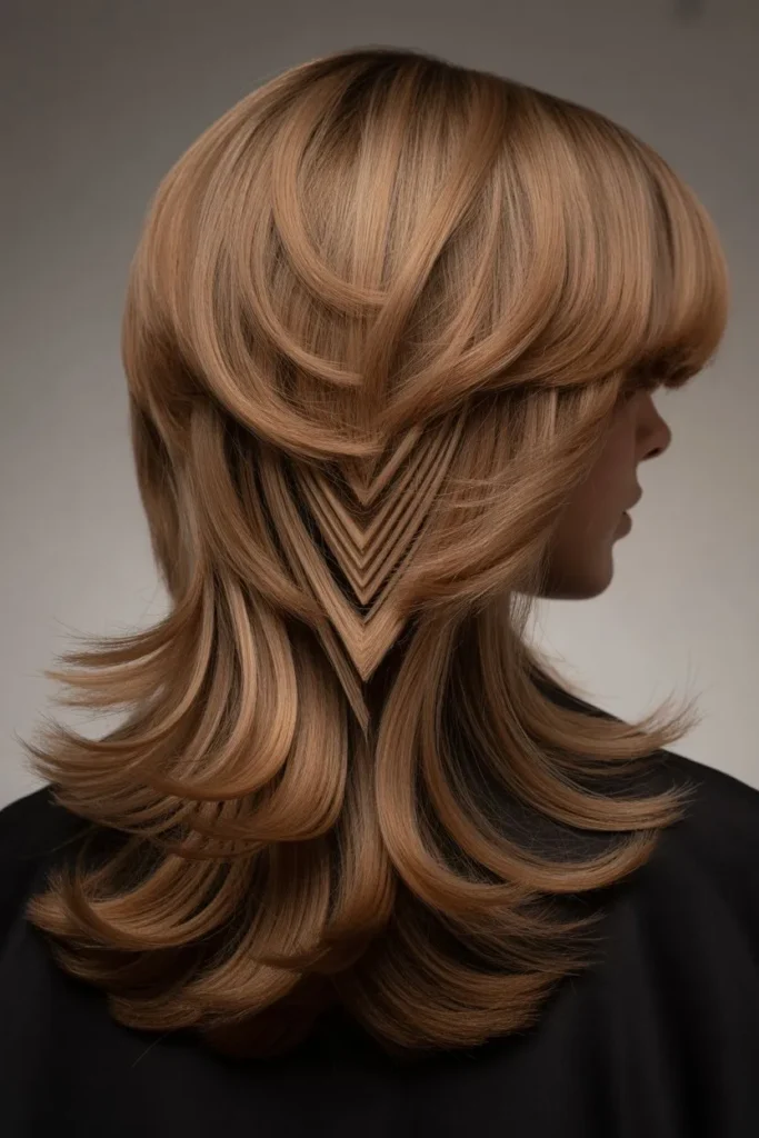 Medium Length V Cut Layers
