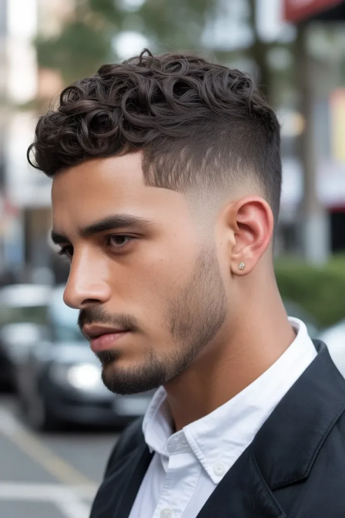 Short Curly Taper