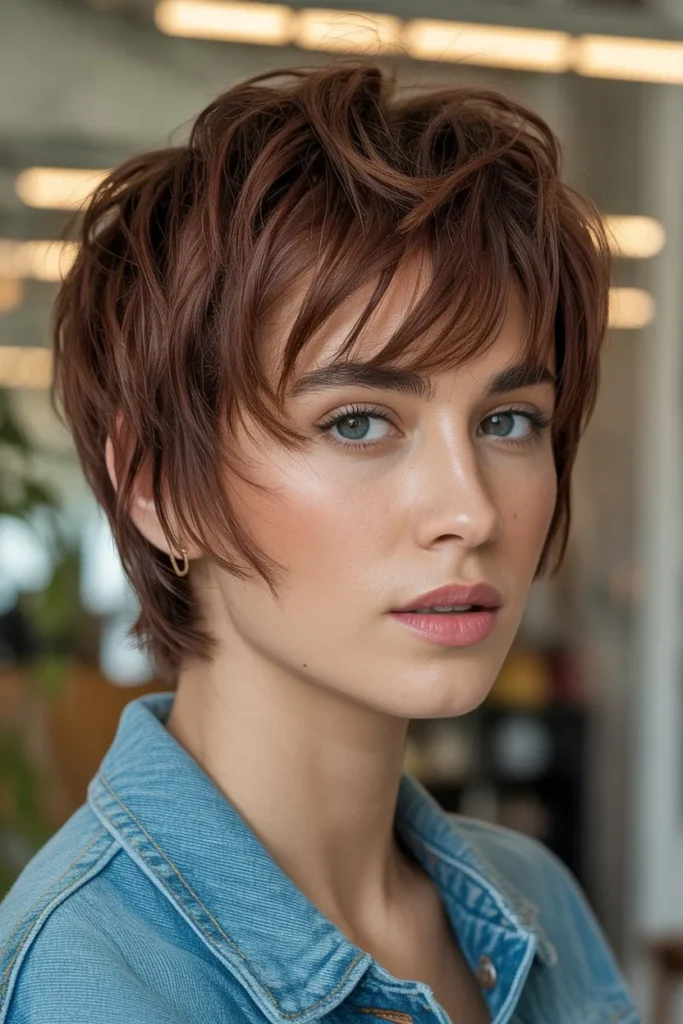 Short Shag With Textured Fringe