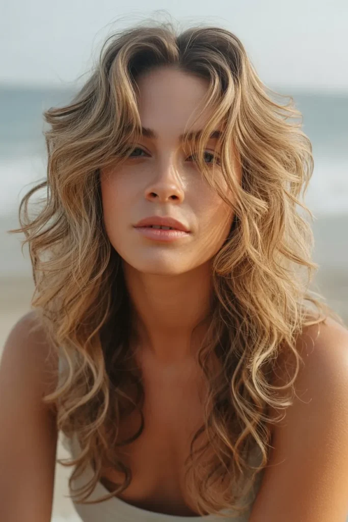 Shoulder Length Hair with Beach Waves