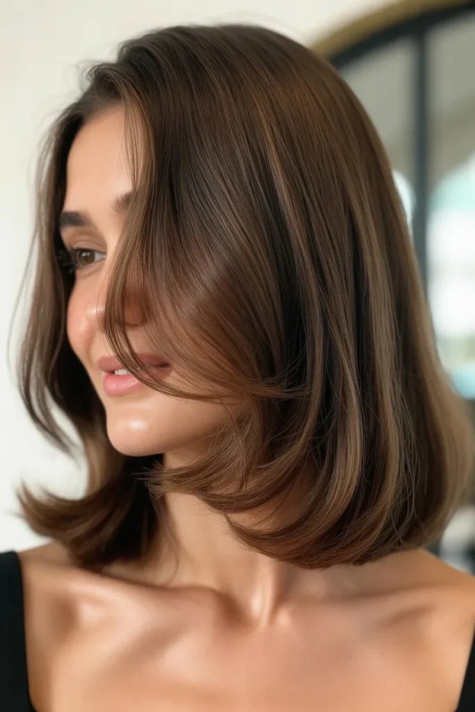 Side Parted Classic Lob