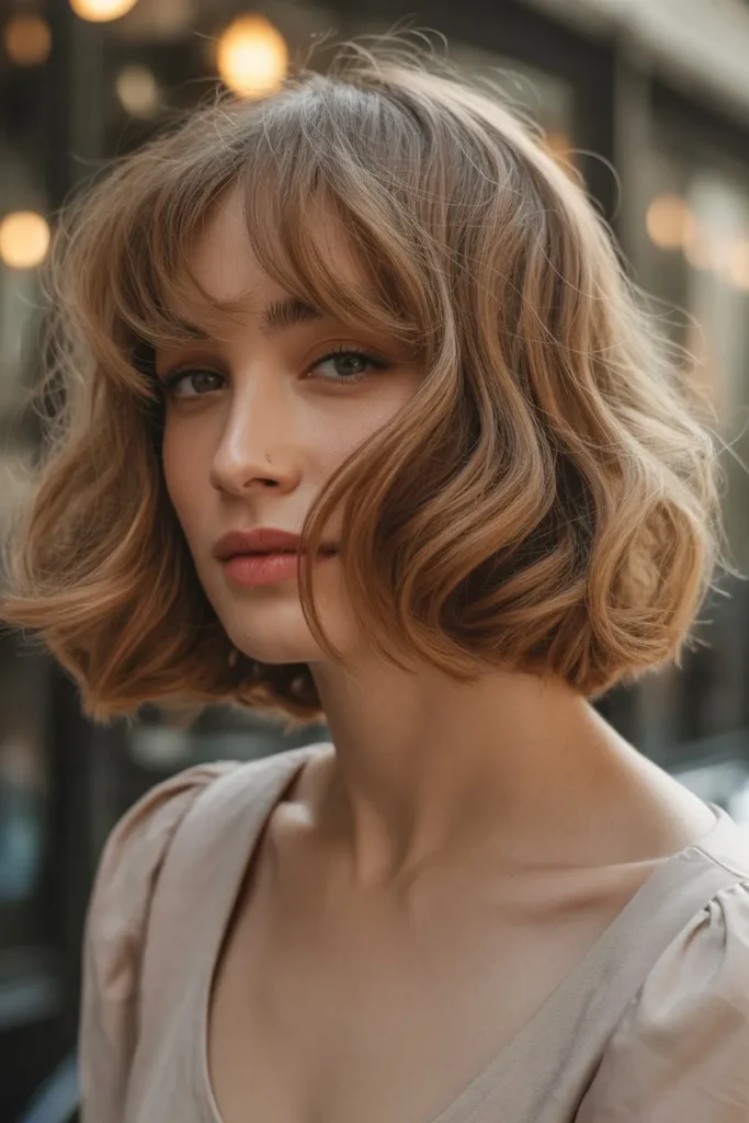 Tousled French Bob With Light Bangs