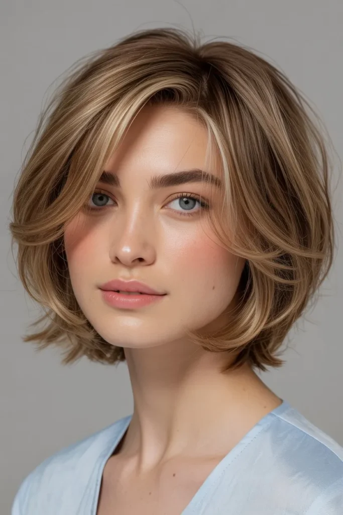 Wispy Layered Bob for Thin Hair