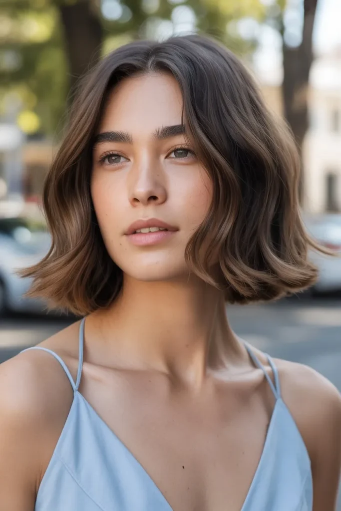 Blunt Shoulder Cut with Subtle Layers