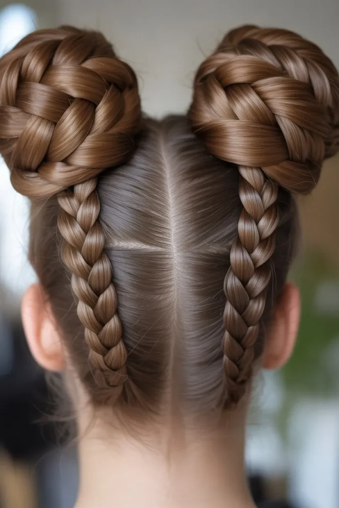 Braided Space Buns