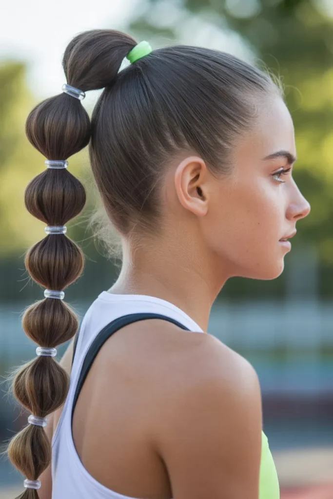 Bubble Braided Ponytail