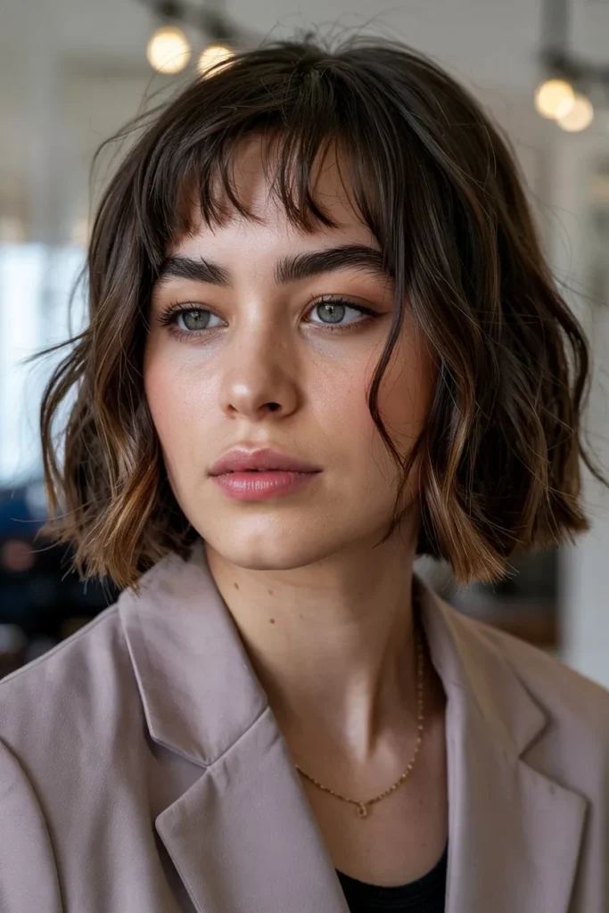 Chic Bob with Soft Bangs