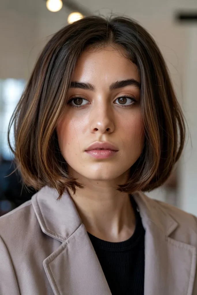 Chic Bob with Subtle Layers