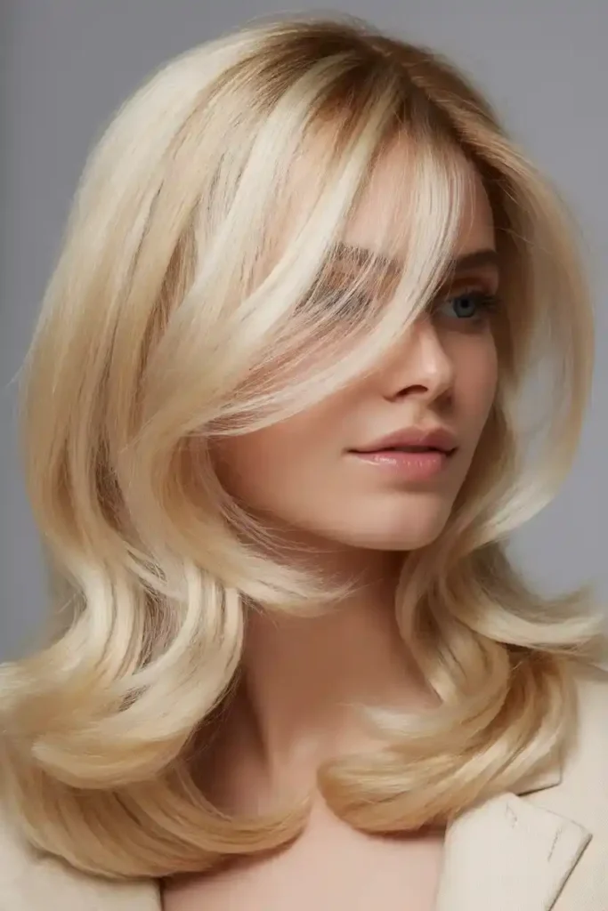 Classic Creamy Blonde with Soft Layers