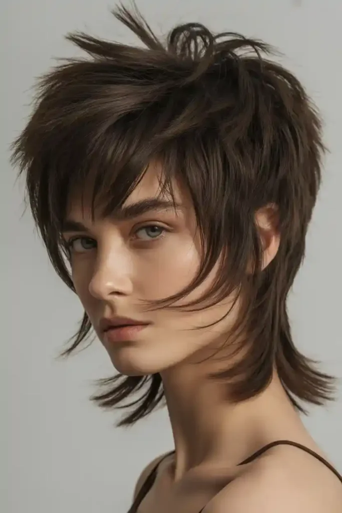 Classic Wolf Cut with Heavy Crown Layers