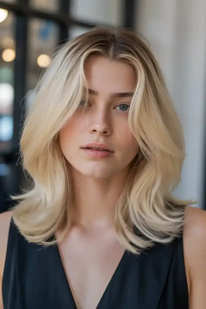 Creamy Blonde with Minimal Layers