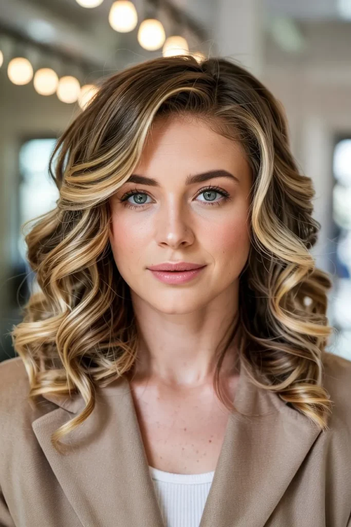 Flat Iron Curls for a Polished Finish