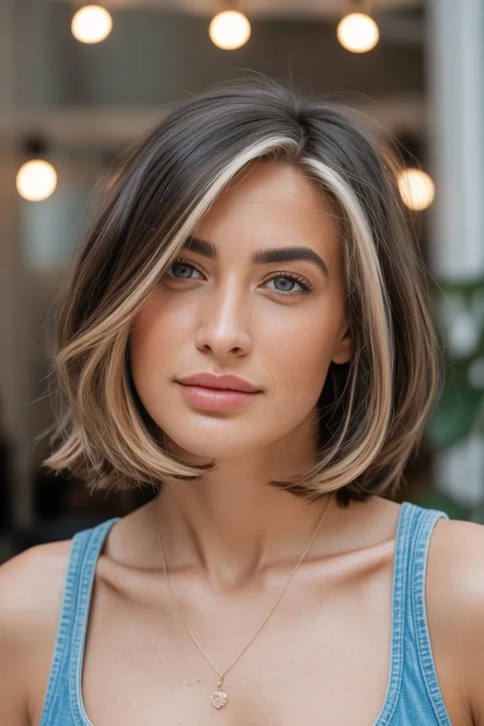 Layered Bob with Highlights