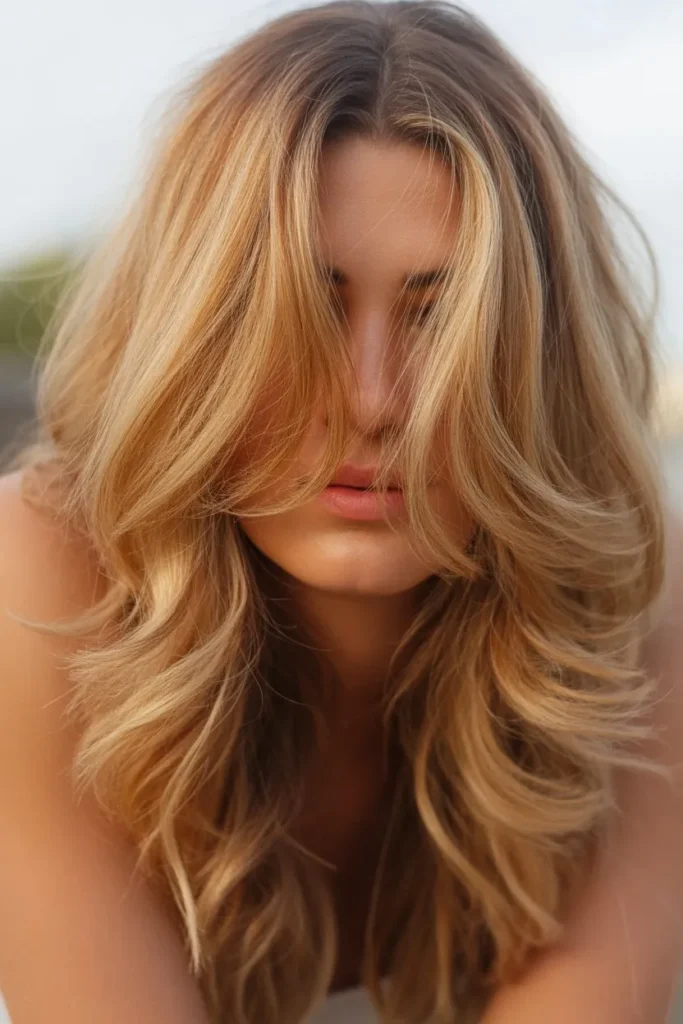 Long Layered Beach Waves With Effortless Vibes