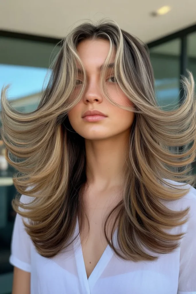 Long Layered Butterfly Cut