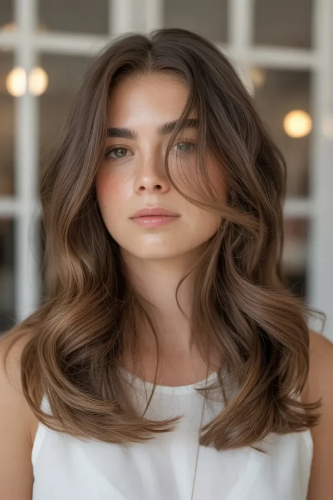 Long Layered Hair With Subtle Waves