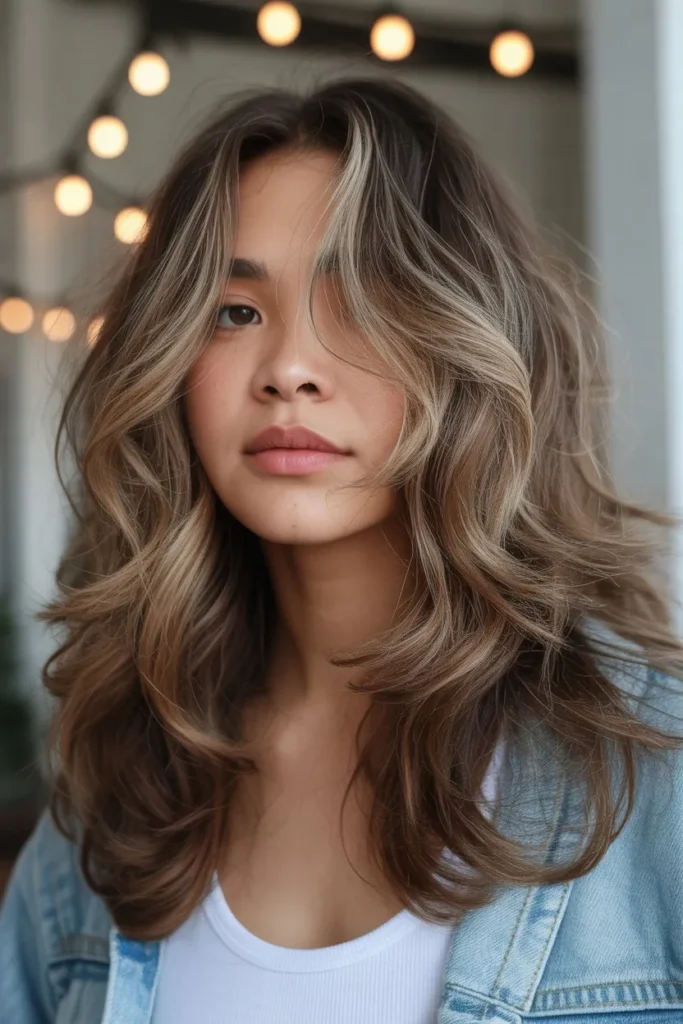Long Layered Hair With Wispy Ends
