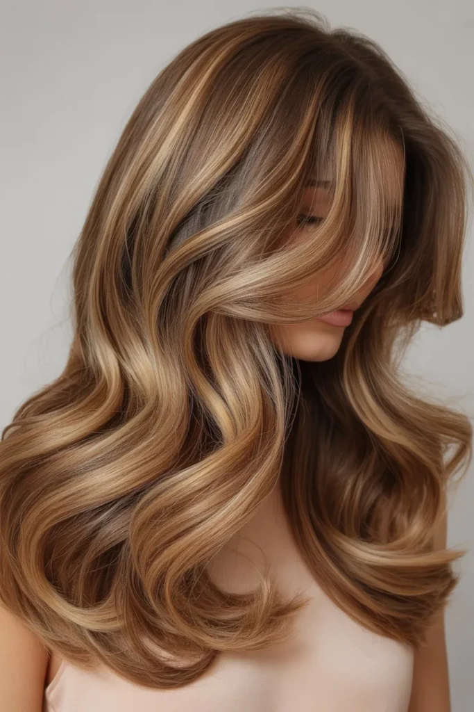 Long Wavy Layers With Balayage Highlights