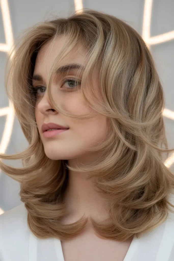 Medium Feathered Cut