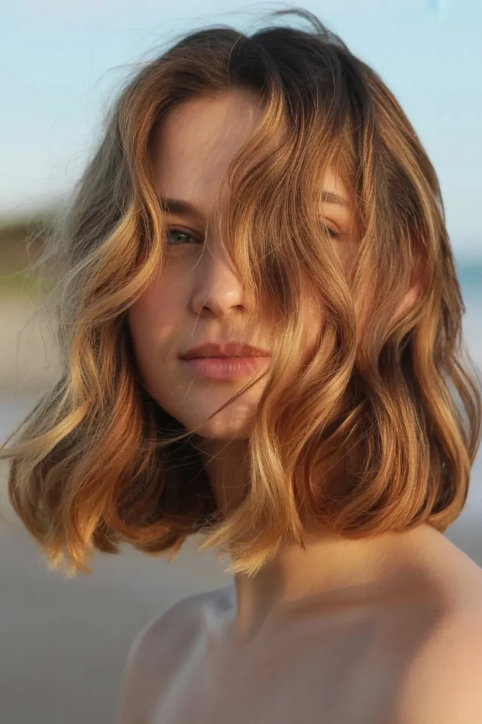 Medium Length Cut with Beachy Texture