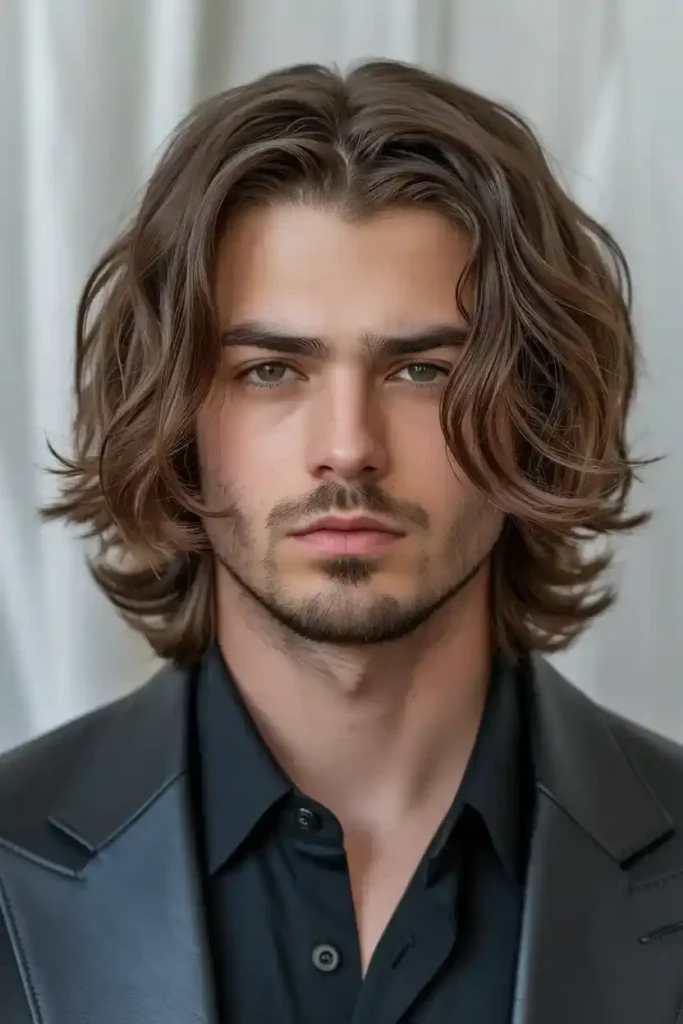 Medium Length Hair with Center Part