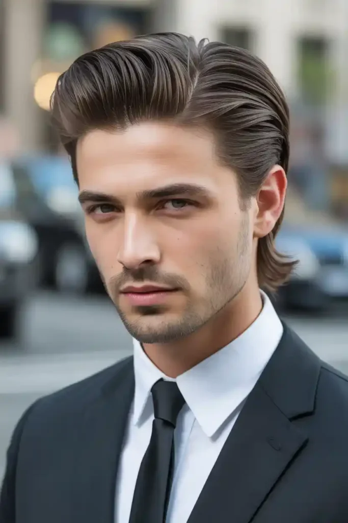 Medium Length Slick Back