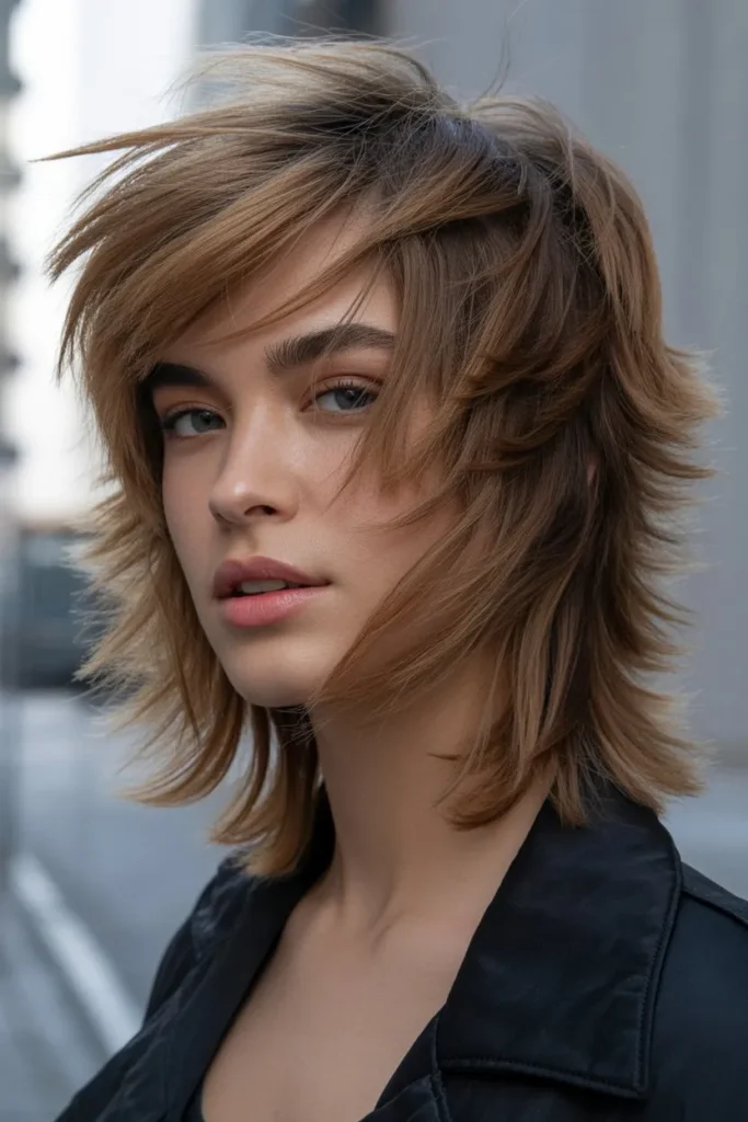 Medium Length Wolf Cut