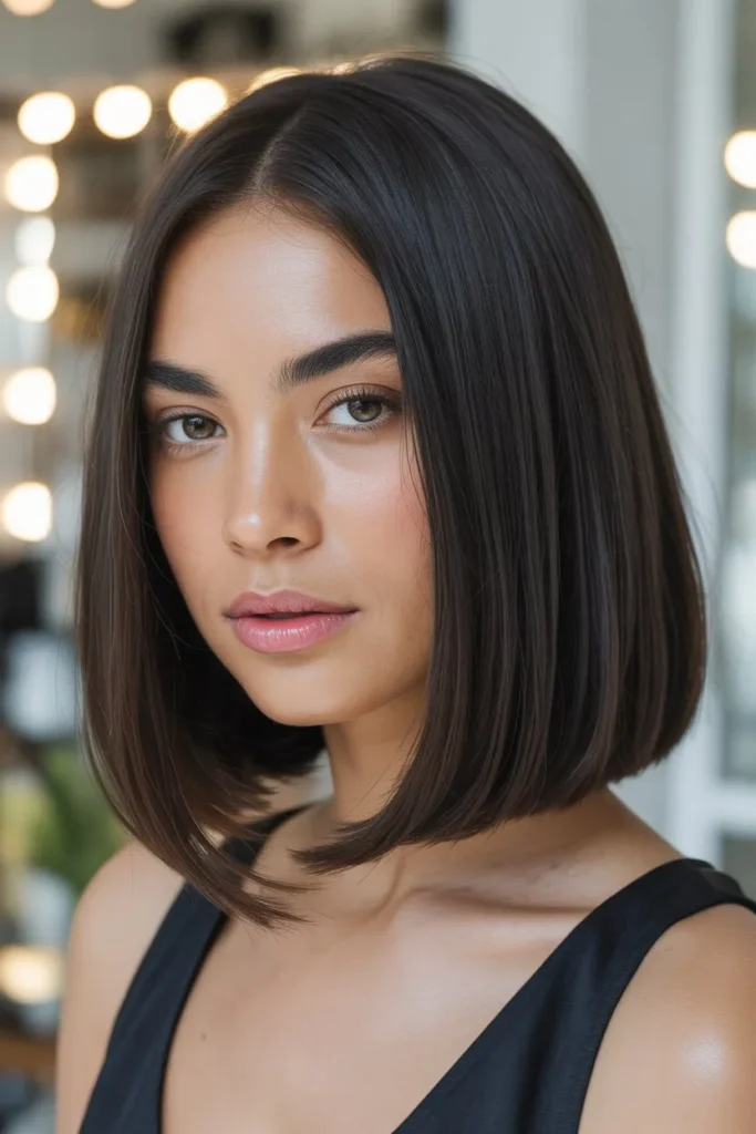 Mid Length Blunt Cut