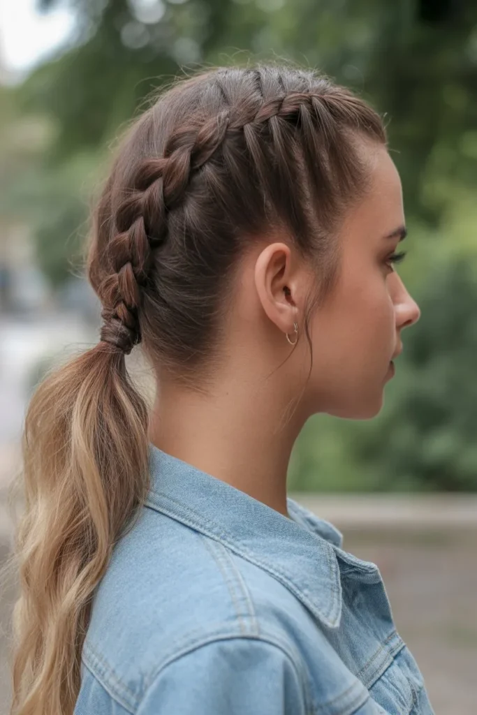 Side Braided Pony