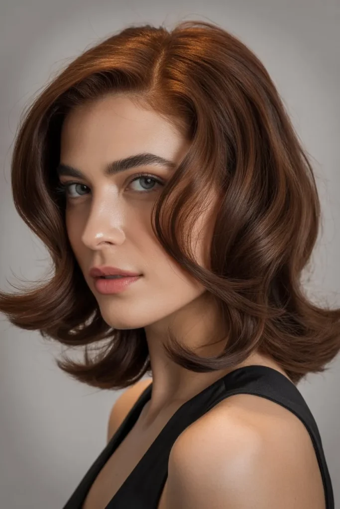 Side Parted Medium Hair