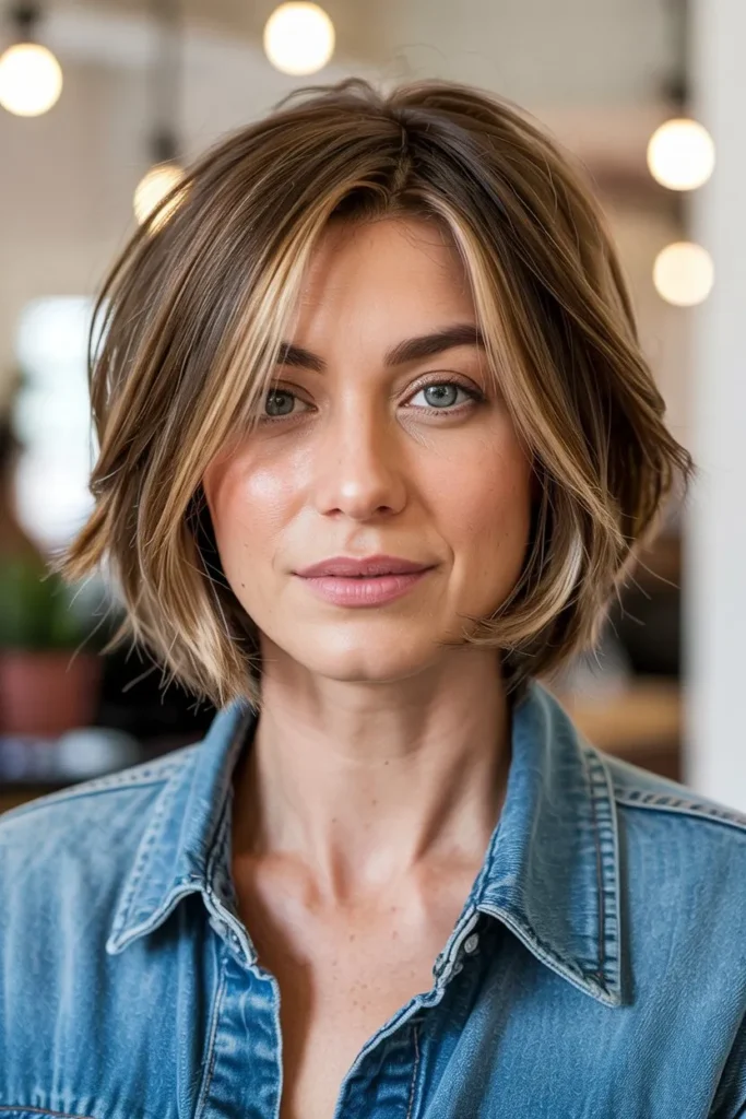 Textured Chic Bob with Soft Layers