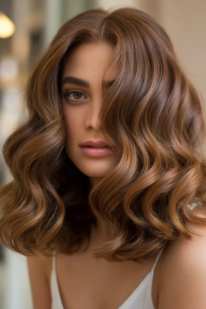 Voluminous Shoulder Length Waves
