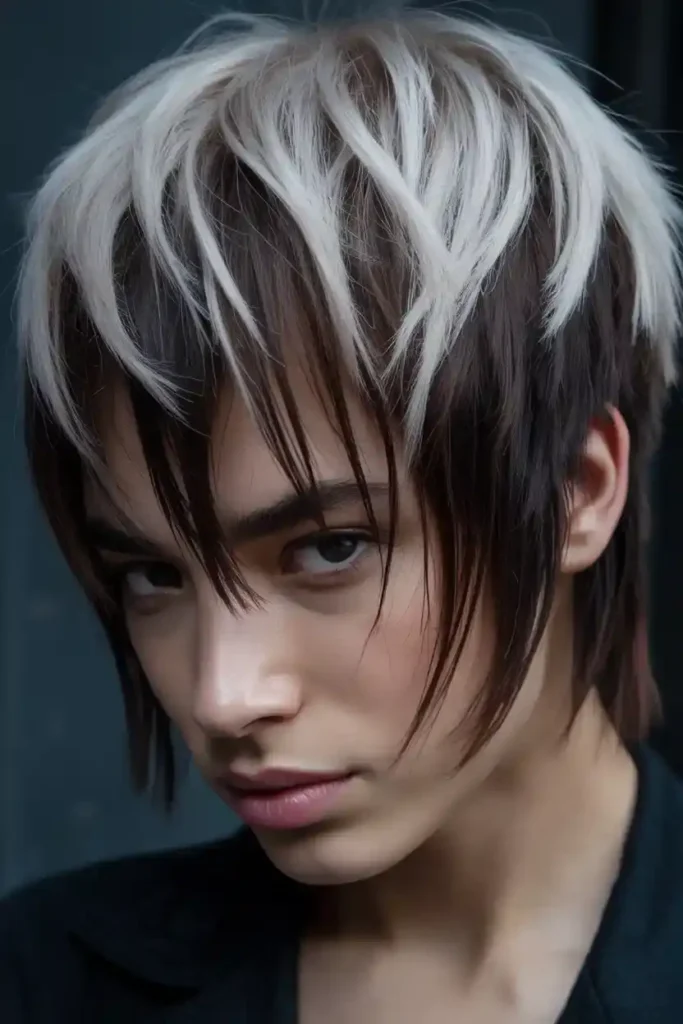 Wolf Cut with Bold Color Contrast