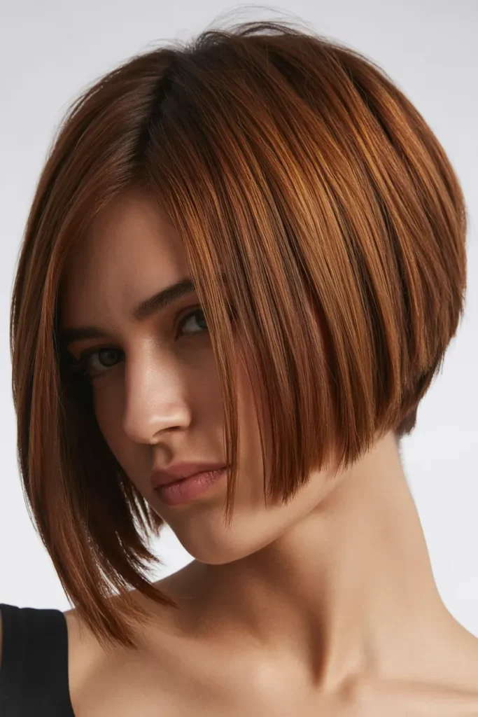 Angled Layered Undercut Bob