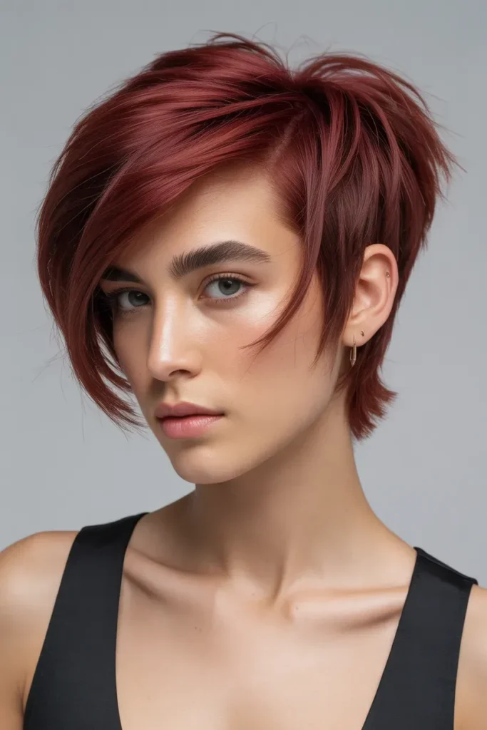 Asymmetrical Kitty Cut for Bold Charm