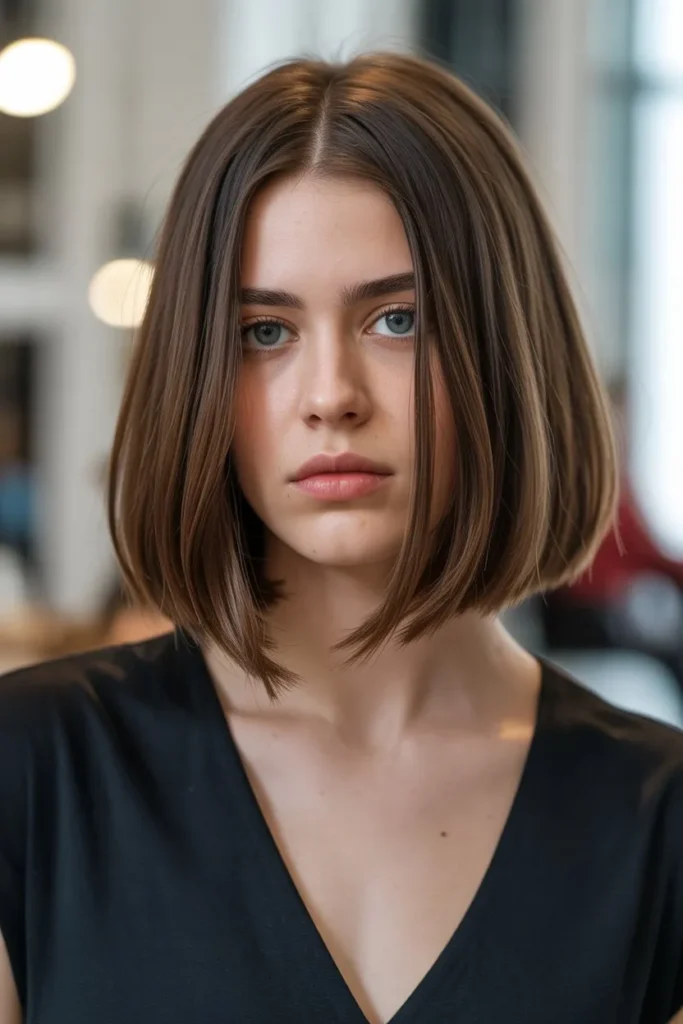Blunt Cut with Subtle Layers