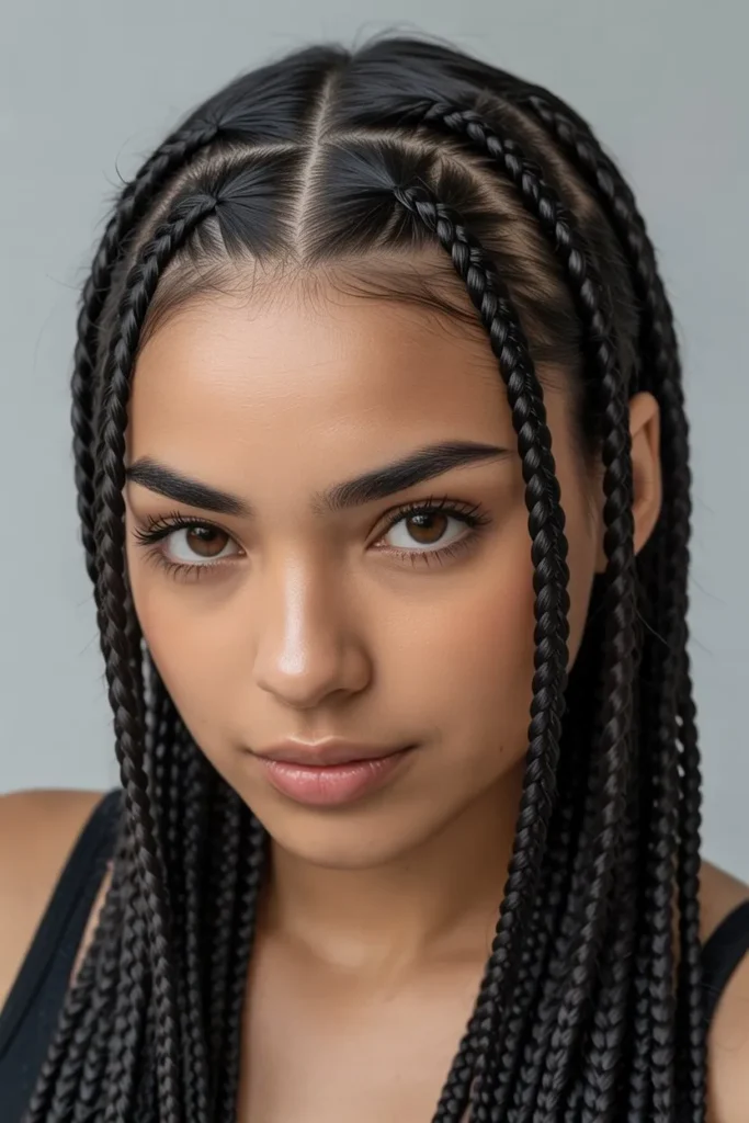 Box Winter Hair Braid