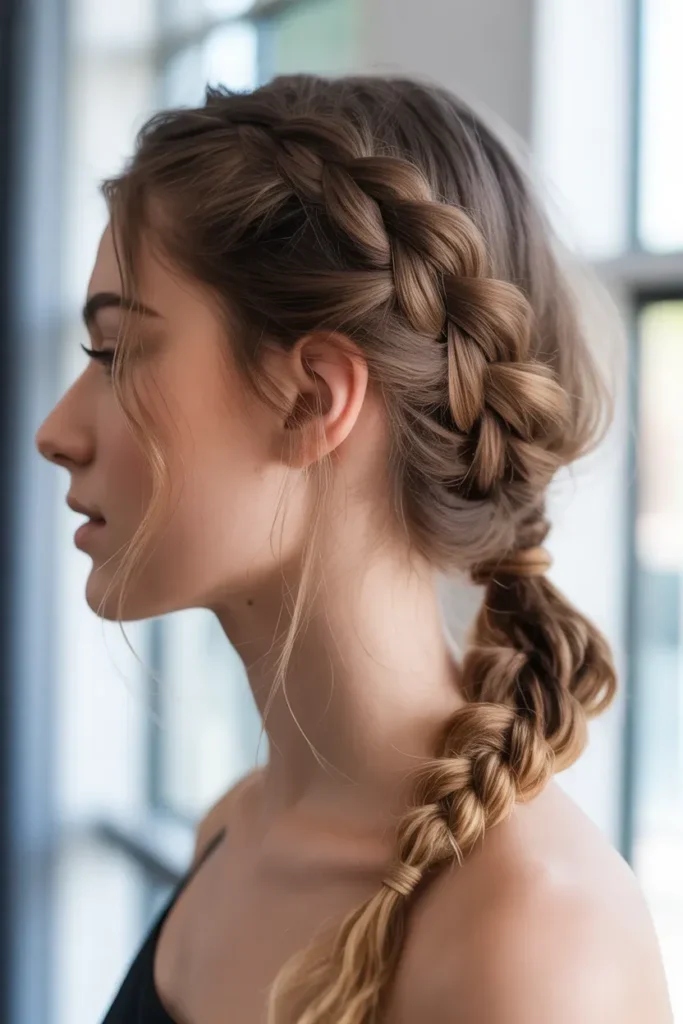 Braided Low Ponytail