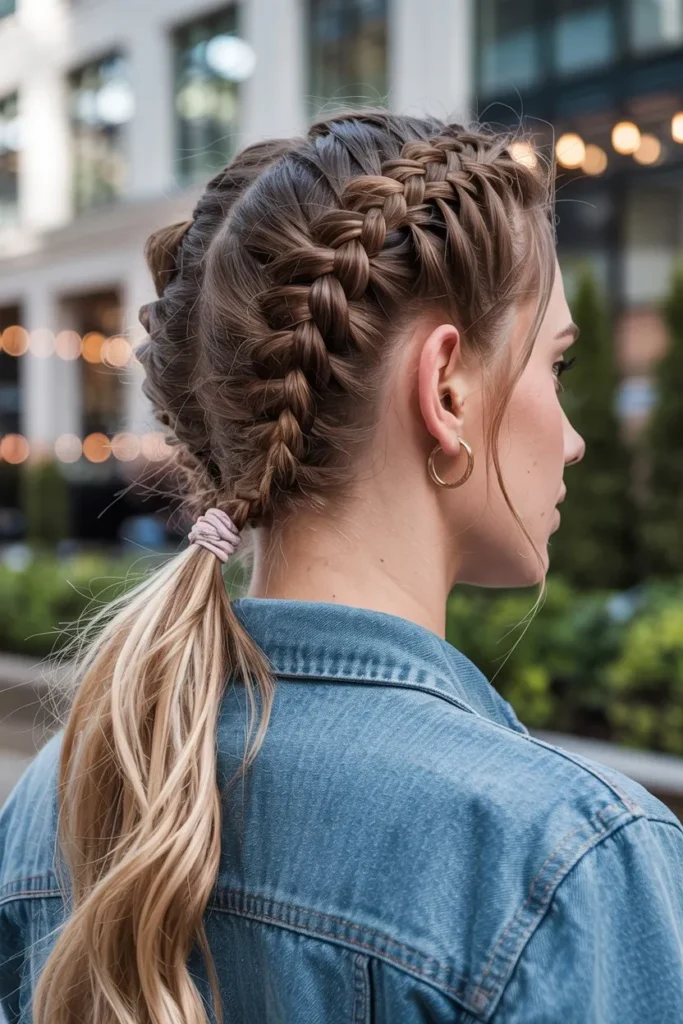 Braided Ponytail for Long Hair
